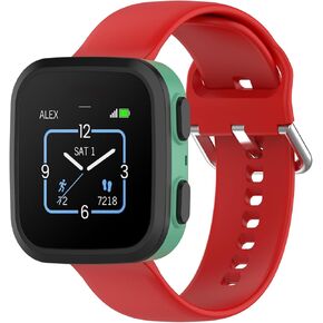 Watch Band Compatible with Garmin Bounce Band Silicone Straps Sport Wristbands intended for Garmin Bounce Smartwatch (Red)