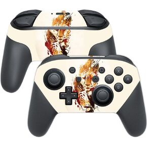 MightySkins Skin Compatible with Nintendo Switch Pro Controller - Cheetah Splatter | Protective, Durable, and Unique Vinyl wrap Cover | Easy to Apply, Remove, and Change Styles | Made in The USA
