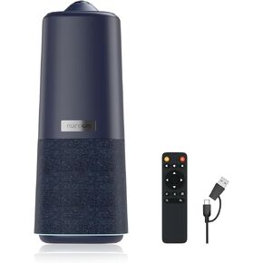 Nuroum 360 Pro Video Carame مع الميكروفون ومكبر الصوت ، 3 أوضاع فيديو ذكية من الذكاء الاصطناعي ، وقمع الضوضاء ، كل ذلك في كاميرا ويب واحدة للتكبير/الفرق/googlemeet على الكمبيوتر/الكمبيوتر المحمول/سطح المكتب