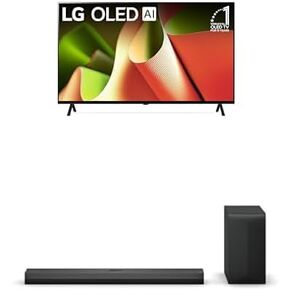 LG 65-Inch OLED evo B4 Series Smart TV 4K Processor Flat Screen with Alexa Built-in (OLED65B4PUA, 2024), 3.1.1 ch. S70TY Soundbar with Dolby Atmos