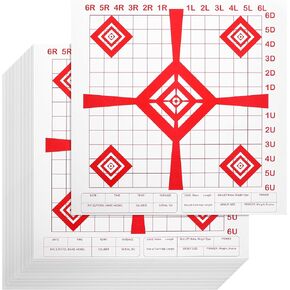 12x12 in Targets for Shooting Range Paper Precision Sight in Shooting Stand for Outdoors Paper Highly Visible Targets for Practice