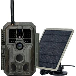 GardePro E8 WiFi Trail Camera with SP350 Solar Panel Bundle