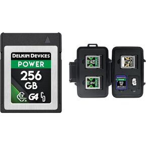 Delkin Devices 256GB CFexpress Type B + Storage Tote CFexpress Type B, SD and microSD