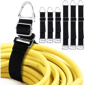 6 Pack 13 Inch 17 Inch One Hand Operation Adjustable Extension Cord Holder Organizer Heavy Duty Storage Straps Extension Cord Hanger for Men Dad Workshop Garage Storage Gadgets Tools Gifts