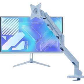 Pixio PX248 Wave Blue 24 inch 200Hz Refresh Rate FHD 1080p Resolution Fast IPS Panel 1ms GTG Response Time Gaming Monitor and PS1S Wave Blue Single Monitor Arm - Fits up to 32 inches and 19.8lbs