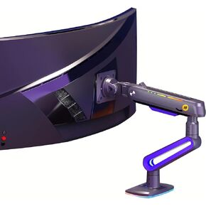 Gaming Monitor-arm for Flat/Ultrawide/Curved Monitors 32 to 60 inch, Heavy Duty Stand Load up to 20 kg, VESA 75/100 mm Monitor-Mount L60