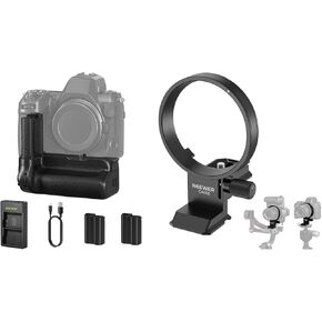 NEEWER MB-N12 Replacement Vertical Battery Grip for Nikon Z8 with 2 Pack EN-EL15c 2400mAh Replacement Batteries & USB Dual Channel Charger Set, Rotatable Collar Mount Plate for Nikon Z8 Z7 II Included