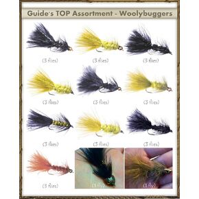 Top Selling Flies - Guide's TOP Assortment - Woolly BUGGERS (32 Flies)