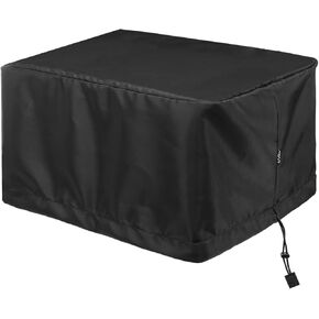 MOSISO Printer Dust Cover Compatible with HP OfficeJet Pro 9125e / 9015e / 9135e / 9025e Wireless All-in-One Printer, Antistatic Waterproof Printer Protector Cover Case with Bungee Cord, Black