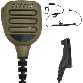 IP65 Waterproof Shoulder Mic for Motorola APX 900 1000 4000 6000 7000 8000 XPR 6350 6550 7350 7350e 7550 7550e 7580e, Walkie Talkie Accessories Remote Handheld Radio Speaker Lapel Microphone
