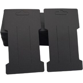 بطاقات عرض القوس بمشبك الشعر - 100 قطعة مستطيلة من بطاقات حامل القوس الشعري، حامل عرض المجوهرات، بطاقات ورقية بنية لتنظيم عرض إكسسوارات الشعر in Kuwait