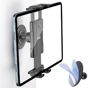 OHLPRO 3M Adhesive Tablet Wall Mount Holder for 5-13" Devices – No Drill Adhesive iPad Mount, Universal Adjustable 360° Swivel Stand, Kitchen Wall Mount Compatible with iPad, Samsung Tab, Fire HD