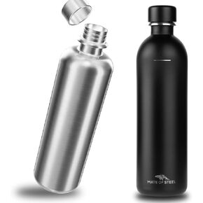 MATE OF STEEL® 25 OZ Stainless Steel Bottle Replacement for Sodastream Terra,Fizzi & Art