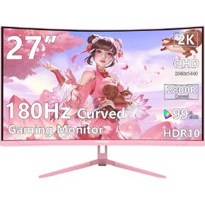 34 inch Ultrawide Curved Computer Gaming Monitor 165Hz UWQHD 3440x1440,1500R -PIP,1ms (MPRT),HDR, 300nits, sRGB99%,FreeSync,HDMI2.0(TMDS) x2,DP1.4 x2,Eye Care,Support