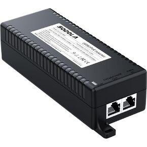 2.5Gb PoE Injector,30W Power Over Ethernet PoE Injector Adapter, Convert Non-PoE to PoE Adapter 10/100/1000/2.5G RJ-45, 802.3 af/at, Plug&Play up to 100 Meters (325 Feet)