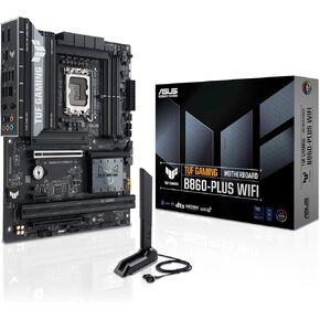 ASUS TUF Gaming B860-Plus WiFi B860 LGA 1851 ATX Motherboard ، Intel® Core ™ Ultra Series 2 جاهزة ، AI AI PC ، 12+1+2+1 ، DDR5 ، PCIe 5.0 ، 3x M.2 ، Wi-Fi 7 ، 2.5GB LAN ، USB 20GBPS Type-C®