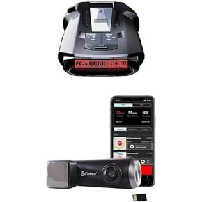 Cobra RAD 700i Laser Radar Detector & Cobra SC100 Smart Dash Cam: Premium Detection Range, LaserEye Front and Rear Detection, False-Alert Filtering, HD 1080P Resolution, and Built-in WiFi & GPS