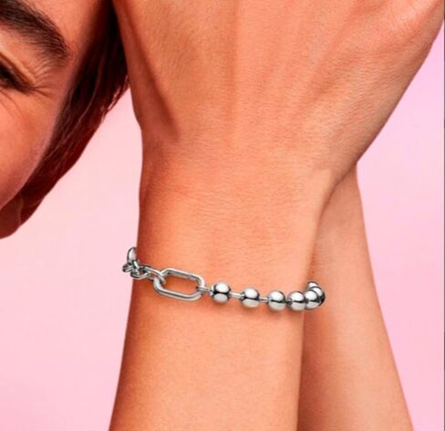 Pandora ME Metal Bead & Link Chain Bracelet, With Gift Box in Saudi Arabia