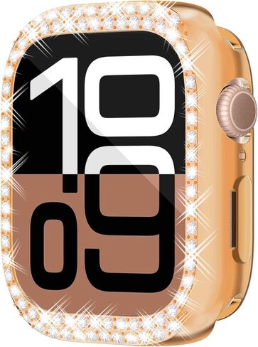 [12pack] حانة شاشة Richone Bling لـ Apple Watch Series 10 42 مم 46 مم حامي شاشة الراين ، أغطية الوجه الواقية TPU لليئة لـ IWATCH 10 Exclists Prearcly للنساء (42 مم ، 12 ألوانًا نابضة بالحياة) in Kuwait