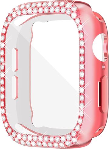 [12pack] حانة شاشة Richone Bling لـ Apple Watch Series 10 42 مم 46 مم حامي شاشة الراين ، أغطية الوجه الواقية TPU لليئة لـ IWATCH 10 Exclists Prearcly للنساء (42 مم ، 12 ألوانًا نابضة بالحياة) in Kuwait