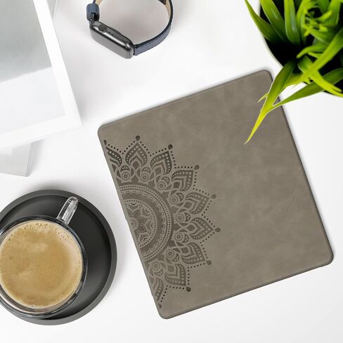 غطاء Kwmobile متوافق مع Amazon Kindle Scribe (2022/2024) غلاف - حالة Ereader - Dandelion Love Gray in Kuwait