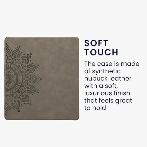 غطاء Kwmobile متوافق مع Amazon Kindle Scribe (2022/2024) غلاف - حالة Ereader - Dandelion Love Gray in Kuwait
