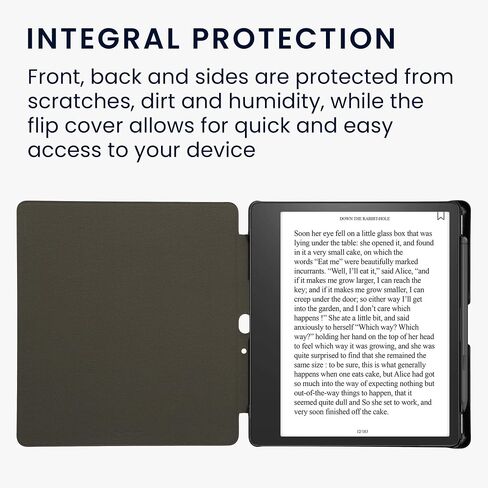 غطاء Kwmobile متوافق مع Amazon Kindle Scribe (2022/2024) غلاف - حالة Ereader - Dandelion Love Gray in Kuwait