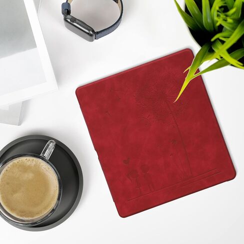 غطاء Kwmobile متوافق مع Amazon Kindle Scribe (2022/2024) غلاف - حالة Ereader - Dandelion Love Gray in Kuwait