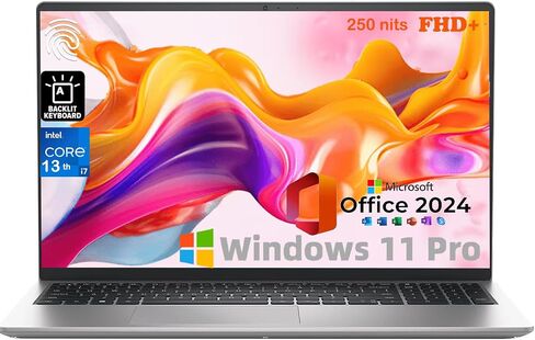 Dell Inspiron-3530 15.6"-FHD Business Laptop - Intel Core i7-1355U Processor, Win 11 Pro & Office 2024, Wi-Fi 6, Backlit Keyboard, Fingerprint Reader, w/Hoouwrd Accessoire(32GB RAM | 1TB SSD) in Saudi Arabia