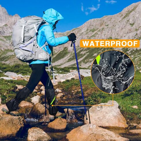 MAGGIFT Leg Gaiters,Gaiters for Hiking Waterproof and Adjustable Snow Boot Gaiters for Walking, Hunting, Mountain Climbing, and Snowshoeing in Saudi Arabia