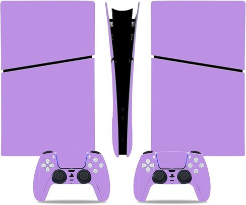 ملصق الجلد لوحدة التحكم الرقمية PS5 Slim ، غلاف واقي من الغلاف الواقي لوحدة التحكم في اللعبة (Purple) in Kuwait