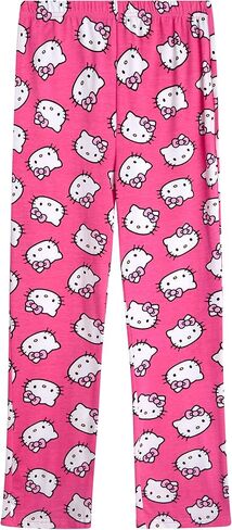 Hello Kitty Girls' Legging Set - 2 Piece Printed T-Shirt and Cozy Matching Leggings for Girls (2T-12), Size 12, Pink/Amber Light in Kuwait