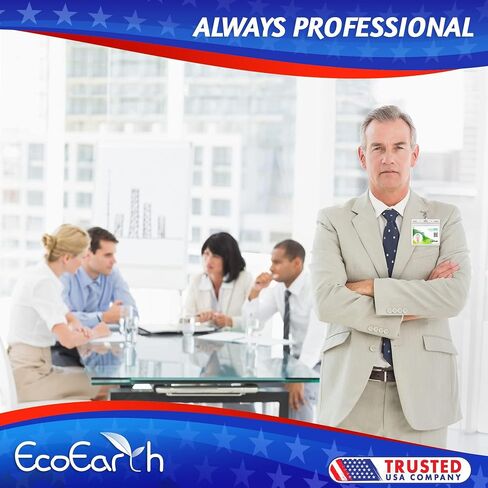EcoEarth Horizontal PVC Card Protector with Metal Clips and Vinyl Straps with Soft Edge (Sealable Fits 4 x 3 inch Inserts) (Clear 100-Pack), Waterproof ID Holder Bulk, ID Card Holder in Saudi Arabia