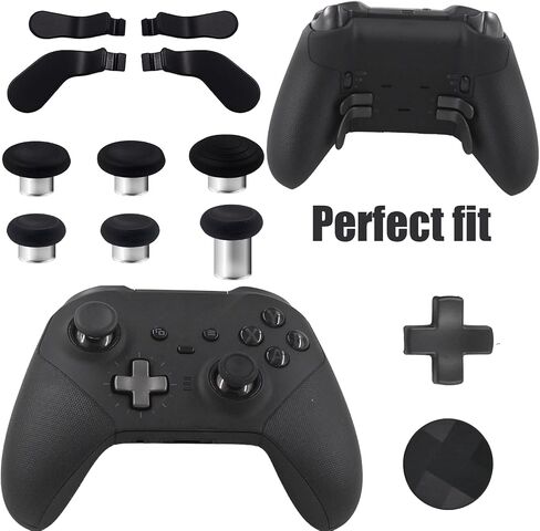 13 Pack Thumbsticks for Xbox Elite Series 2 Controller,Elite Series 2 Controller Accessories for Xbox Elite Series 2 Core Replacement Paddles for Xbox Elite 2 Controller(Silvery) in Saudi Arabia