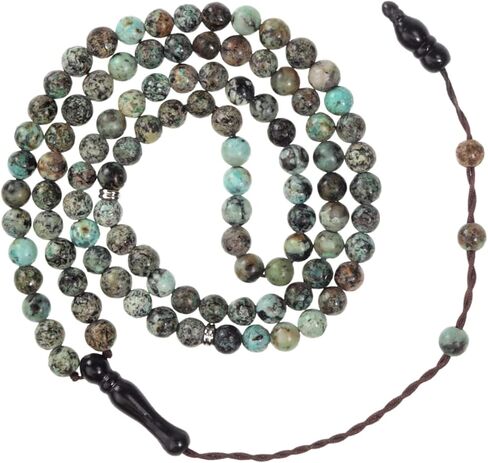 Tasbih Premium Muslim Prayer Beads Made with Natural Stone Beads for Daily Misbaha and Meditation (8mm (99 Beads), Howlite, White) in Saudi Arabia