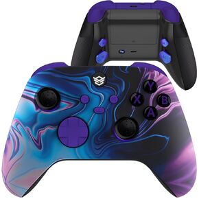 HEXGAMING ADVANCE Wireless Elite Controller for Xbox Series X & S, for Xbox One, and for Windows 7/8/10-4 Remappable Back Paddles - Hair Triggers - Interchangeable Thumbsticks - Chaos Labeled