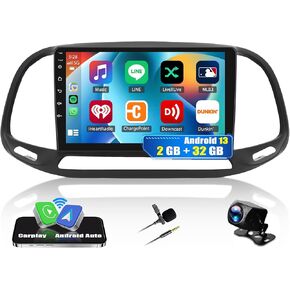 Car Stereo Upgrade for Dodge RAM ProMaster City 2015 2016 2017 2018 2019 2020 2021 2022, Android 13 Car Radio with Wireless CarPlay Android Auto GPS Navigation 9" Touchscreen WiFi Bluetooth SWC