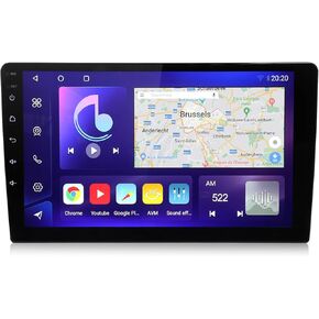 Android 13 Qualcomm Car Radio Stereo for Jeep Wrangler JK 2007-2016 4+64GB, 10 inch QLED Touch Screen GPS Navigation Head Unit Wireless Carplay Android Auto, Surround-View, Bluetooth5.0/AM/FM/Audio