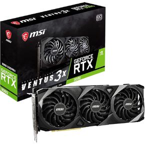 MSI Gaming Geforce RTX 3080 LHR 10GB GDRR6X 320-bit HDMI/DP NVLINK TORX FAN 3 AMPERE ARCUSTURE OC CARD (RTX 3080 Ventus 3X 10G OC LHR) (متجدد)