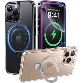 Casekoo Ultra Magnetic for iPhone 16 Pro Max Case مع حامل غير مرئي [متوافق مع Magsafe] [حماية من الدرجة العسكرية 16 قدم