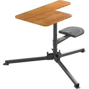 Caldwell Stable Table BR Shooting Bench with 360° Rotation, Leveling Legs, All-Weather Seat for Shooting, Target Practice, Shooting Sports