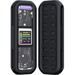 DOCKCASE Visual Smart M.2 NVMe SSD Enclosure with Silicone Case
