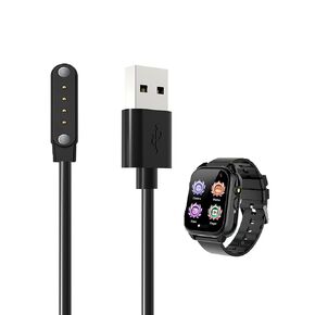 [2 Pack] for Semloo 705D-1 Smart Watch Charger,BOVUGAC Magnetic Replacement Charging Cable Compatible with Semloo 705D-1 Kids Smart Watch(Black)