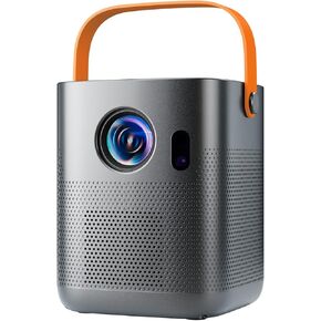[Built-in Apps & Star Modes & Ambient Light] OPOQO 4K Mini Projector with WiFi and Bluetooth, Full HD 1080P Supported, 270° Portable Outdoor Movie Projector for TV Stick/Smartphone/HDMI/USB
