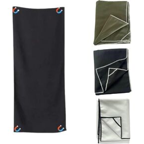 Outdoor Magnetic Bath Towel - Magnet Towel with Magnetic Closure for Beach,Camping,Hiking,Swimming,75x30 inch (Green, 75)