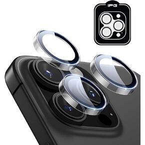 IPG ProLENS Clear Camera Lens Protector for iPhone 15/15 Plus, Alumina Silicate Tempered Class, HD Clarity, Scratch-Resistant, Individual Camera Lens Cover with Transparent Ring for iph15/PlusCLEAR