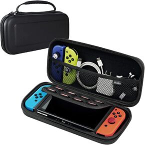 ProCase Carrying Case for Nintendo Switch 2 (2025) with 24 Game Card Slots, Hard Portable Travel Case Storage Bag Protective Pounch for 2025 Nintendo Switch 2 Console and Accessories -Black