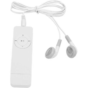 Mini MP3 Player for Kids, HiFi Lossless Music Player MP3 Walkman, Support up to 64GB, Portable Mini Music Player for Students Running Travel (White)