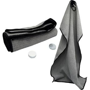 Magnetic Fishing Microfiber Towel with Sticker Magnets 16x24 - Magnet Fishing Towel with Clip, Super Absorbent, Quick Drying, Machine Washable, Includes 3M Sticky Magnets