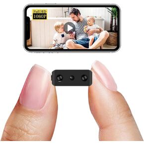 Indoor Wireless WiFi Camera Home Security Room Body Cameras Nanny Cam Smart Home Outdoor Cams Pet Dog Baby Camara 1080P House Portable Camaras Mini Room Night Vision Cam No Need WiFi Door Camera